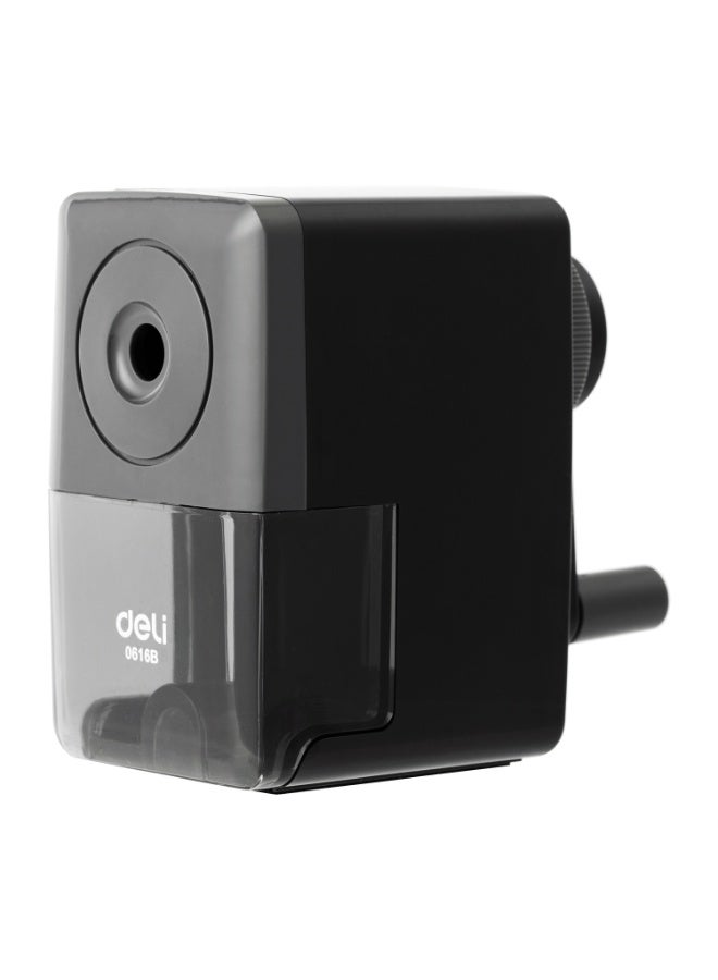 Deli E0616B Auto-Feed Rotary Pencil Sharpener 1 piece, Smooth Sharpening, Avoid Lead Breaking, Graphite Pencil Compatible (90x102x54mm, φ8mm) - Image 2