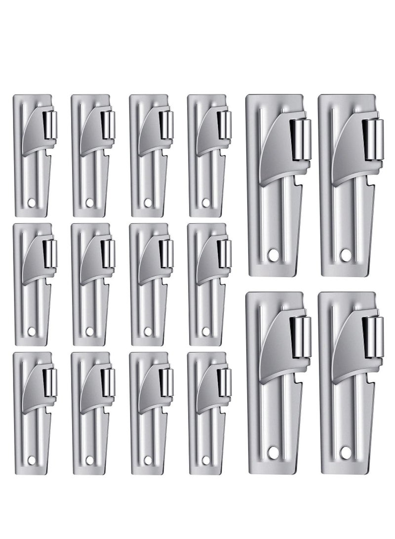 NIBEMINENT 16 Packs Camping Can Opener Stainless Steel Military Survival Army Backpack - Image 1