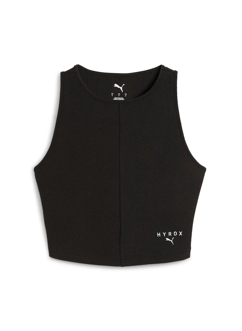 PUMA puma black Hyrox Ribbed Cropped Tank for Women | Best Price UAE