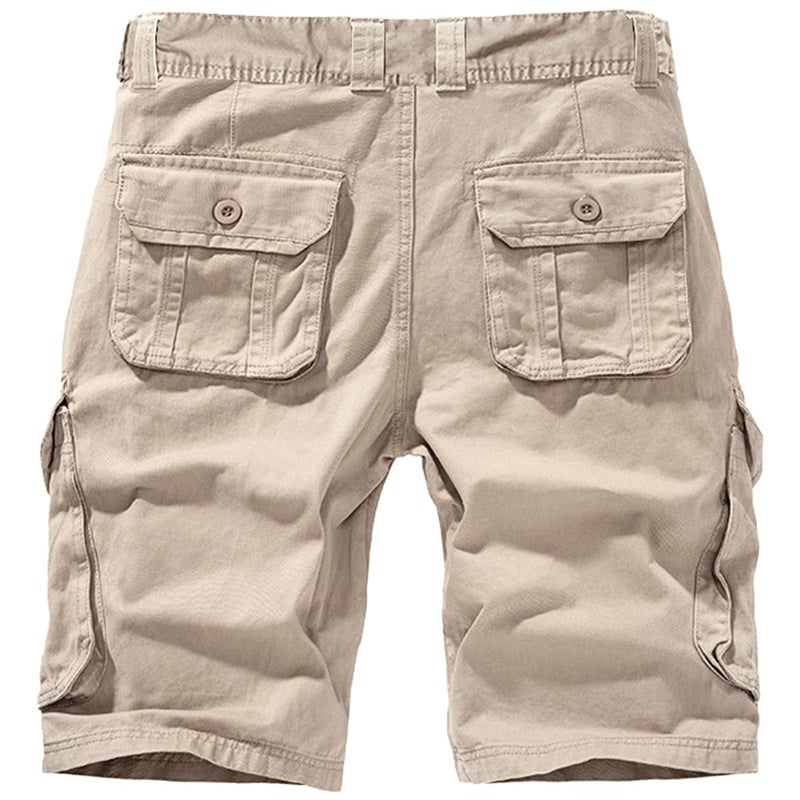 Basoteeuo Mens Cargo Shorts Casual Lightweight with Multi Pockets Summer Outdoor Shorts Khaki Size 30 - Image 4