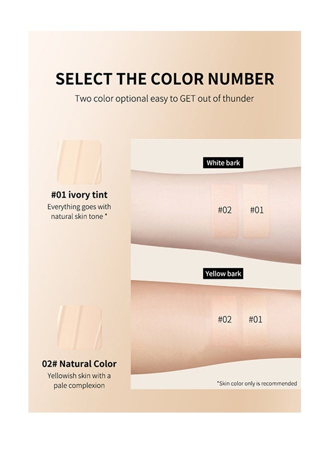 OCHEAL CC Cream, Full Coverage Foundation With SPF 50+ Whitening Sunscreen, CC Cream Foundation Anti-Redness, Colour Correcting And Brightening Face Cream, Skin Tone Adjusting CC Cream,( #01 Ivory Tint) - Image 3