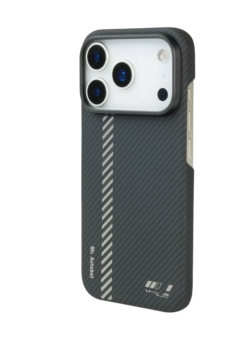 URR PURE Kevlar Case for iPhone ‏17 Pro - Gray - Image 4