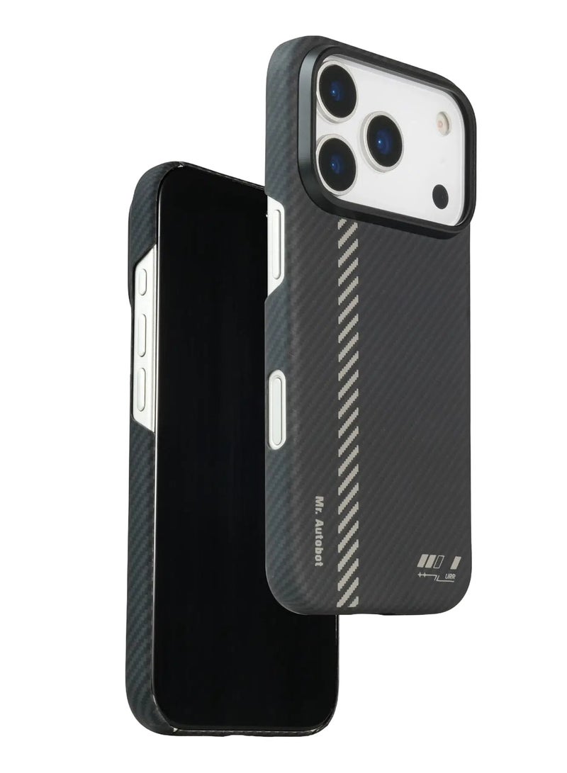 URR PURE Kevlar Case for iPhone ‏17 Pro - Gray - Image 1