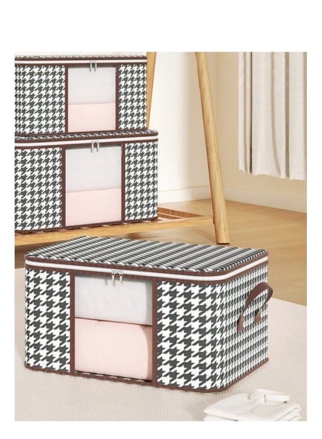 MIXDE 3PCS Storage Bag Waterproof Clothing Storage Bins Foldable Closet Organizers Storage Containers Zipper Bag Handle Zipper Design for Clothing Blanket Comforters Bed Sheets Pillows and Toys - Image 1