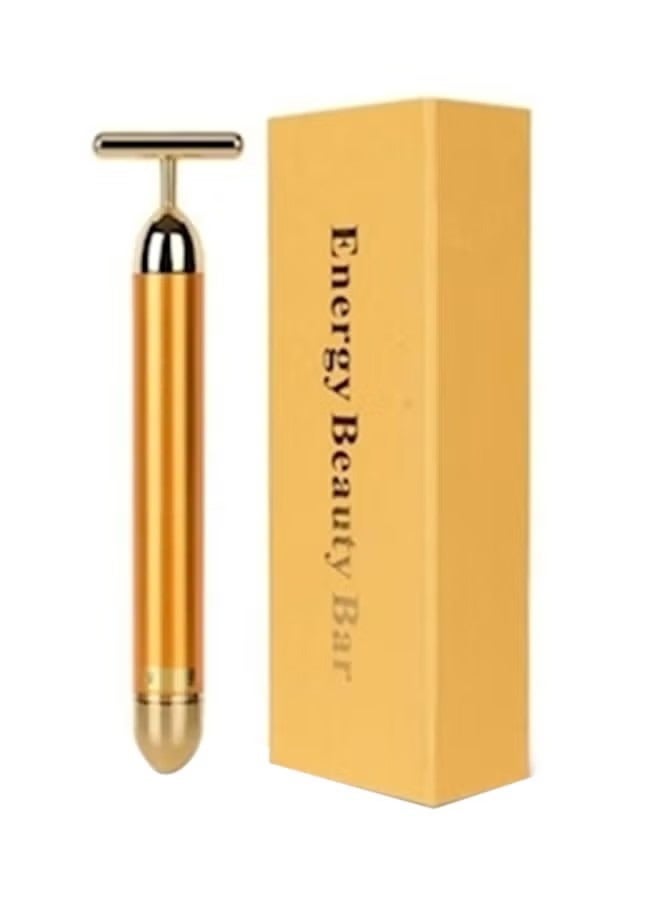 ORiTi Face Gold Vibration Facial Beauty Roller Massager  - Image 1