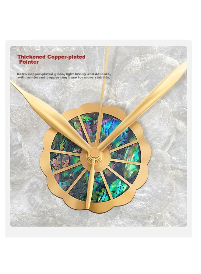Timess Wall Clock For Living Room, Home Use, Model, Automatic Time Synchronization, Radio-controlled Clock, Shell Deer Head Clock, 36cm - Image 2