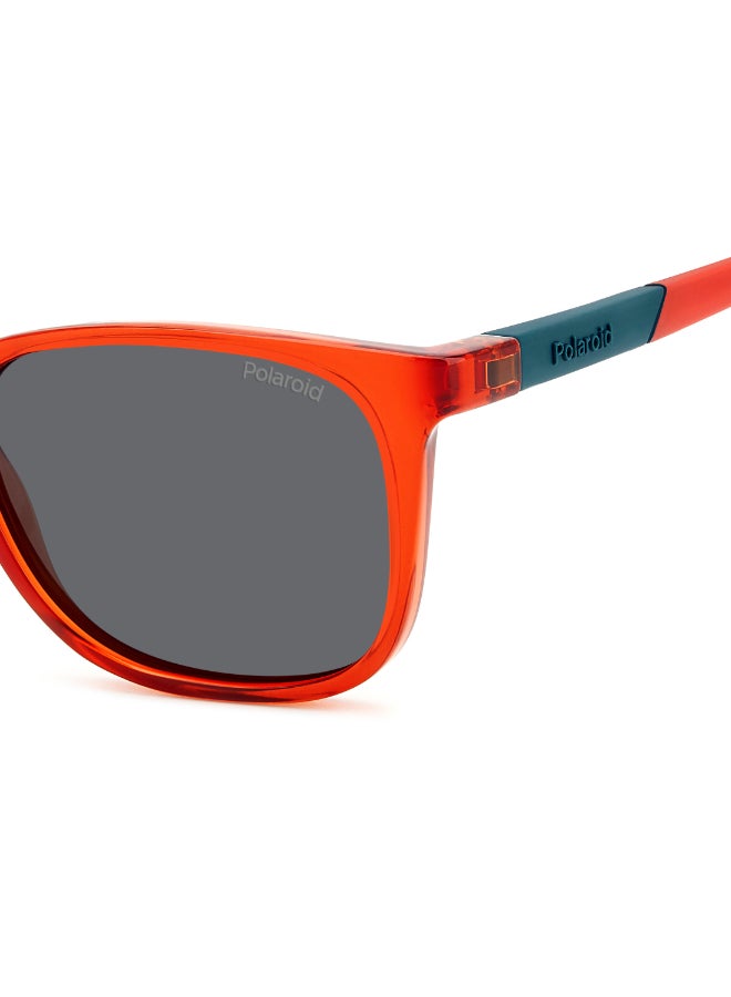 POLAROID KIDS PLD 8058/S Sunglasses Red Rectangular - Image 5