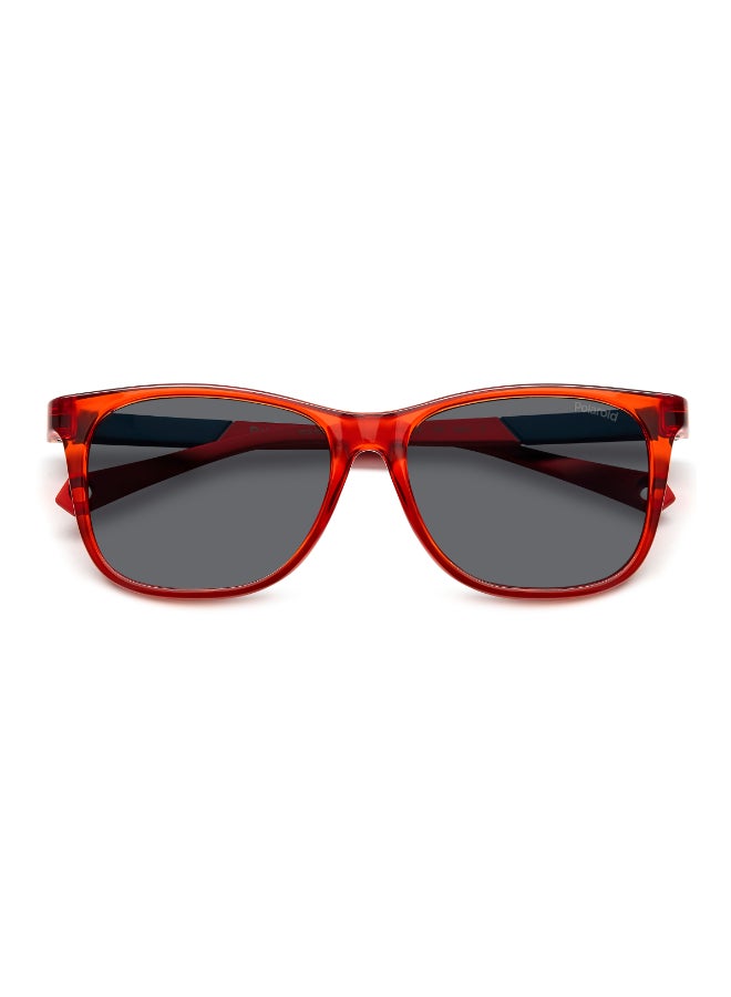 POLAROID KIDS PLD 8058/S Sunglasses Red Rectangular - Image 4