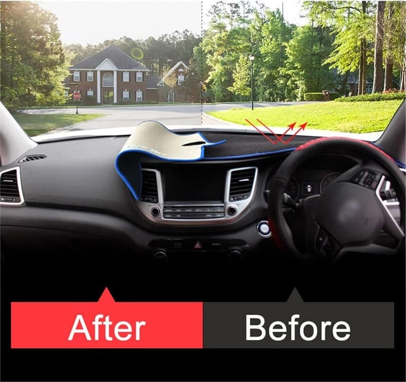 QASULER Car Dashboard Cover for Hyundai Tucson - Image 5