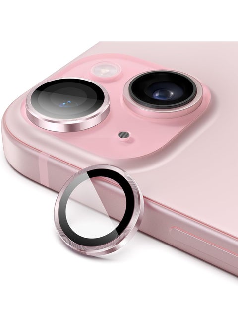 Camera Lens Protector for iPhone 15 and iPhone 15 Plus Pink