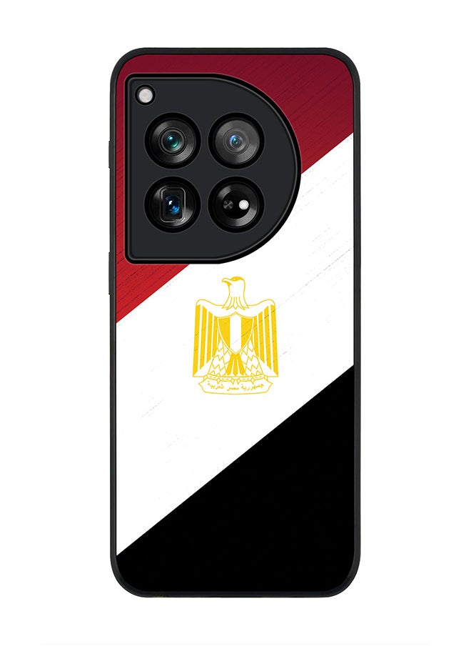 Stylizedd - Rugged Black edge case for OnePlus 12R / OnePlus Ace 3 5G, Slim fit Soft Case Flexible Rubber Edges Anti Drop TPU Gel Thin Cover -  Flag Of Egypt - Image 1