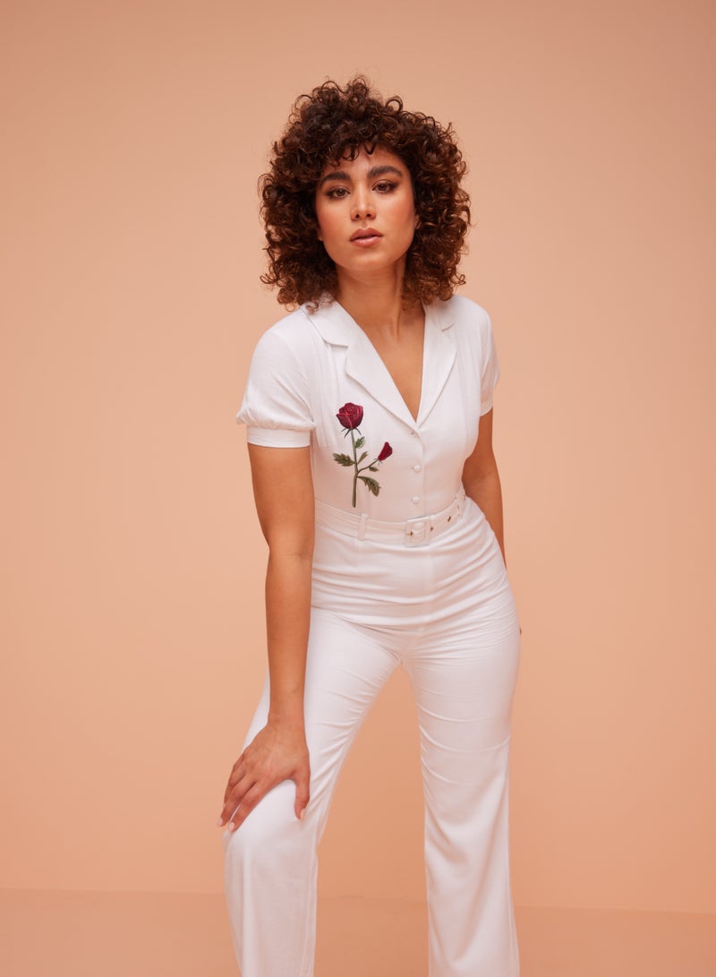 أشيتا فرنانديز Ankle-Length Jumpsuit with Belt  - Image 1