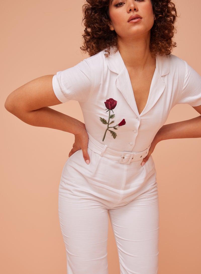 أشيتا فرنانديز Ankle-Length Jumpsuit with Belt  - Image 2