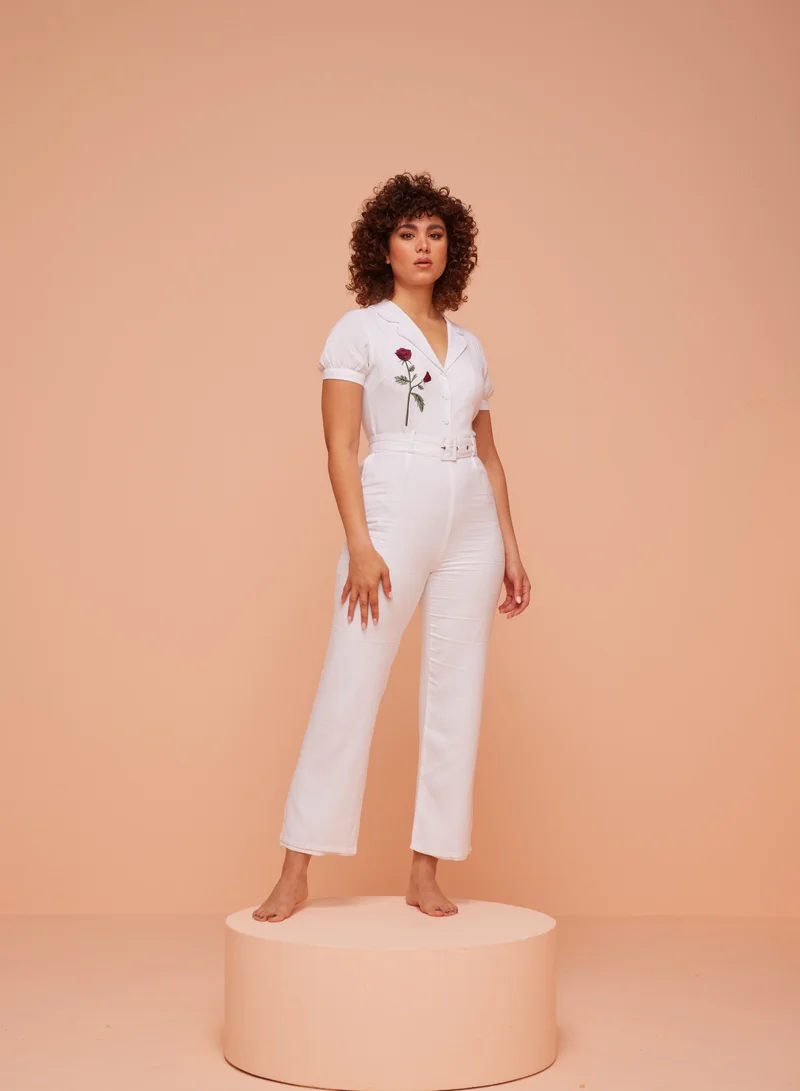 أشيتا فرنانديز Ankle-Length Jumpsuit with Belt