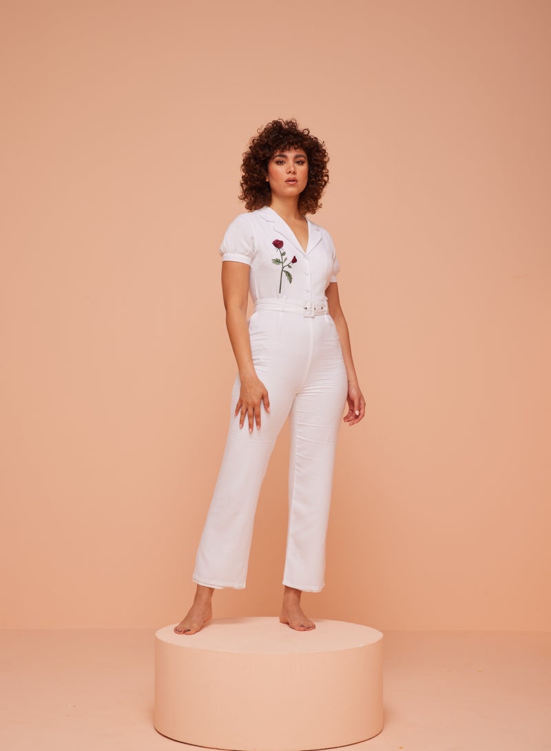 أشيتا فرنانديز Ankle-Length Jumpsuit with Belt  - Image 3