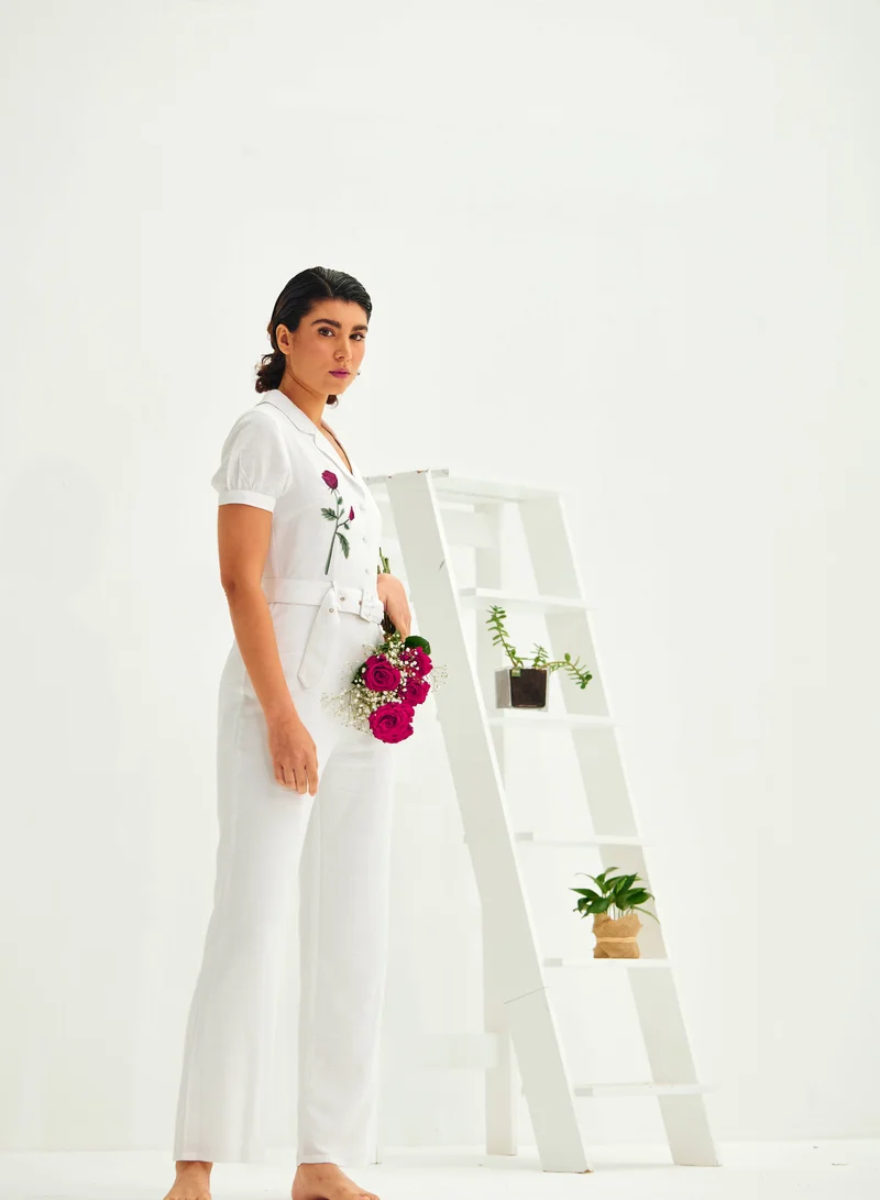 أشيتا فرنانديز Ankle-Length Jumpsuit with Belt