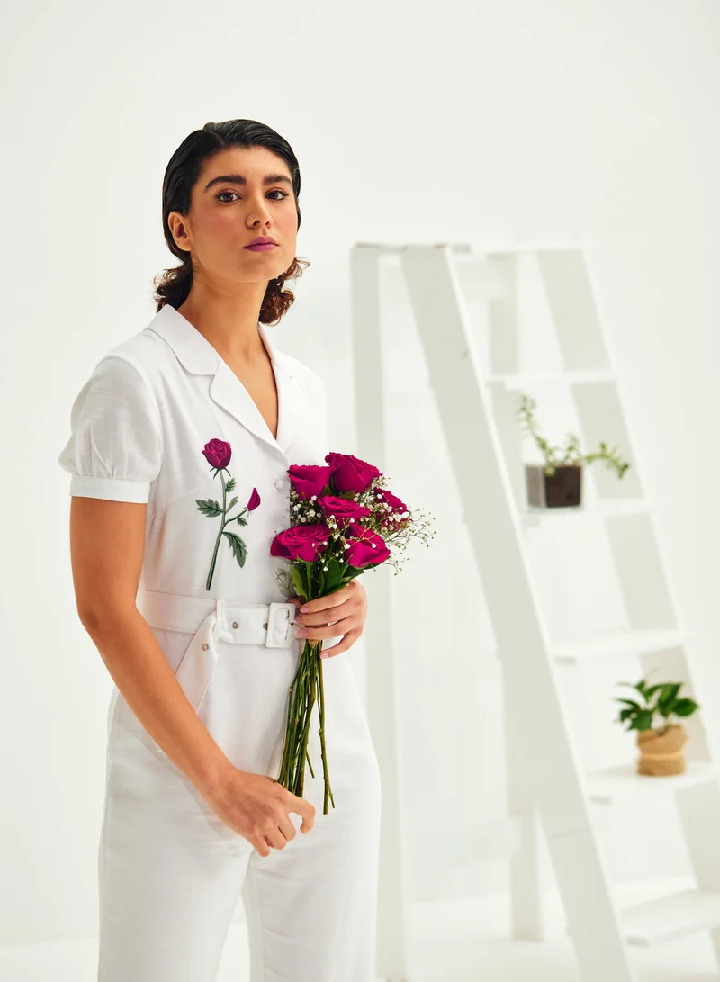 أشيتا فرنانديز Ankle-Length Jumpsuit with Belt
