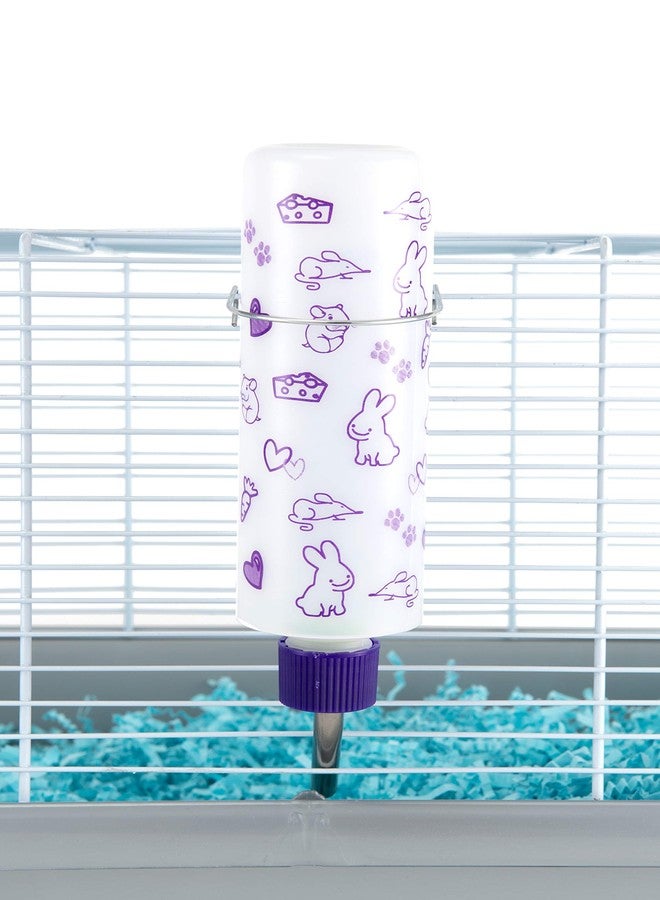 ليكسيت زجاجة مياه ليكسيت الأصلية فائقة الإغلاق للأرانب والقطط والنموس والهامستر وخنازير غينيا والجرذان وغيرها من الحيوانات الصغيرة. (8 أونصة (عبوة واحدة)، زجاج مثلج) - Image 4