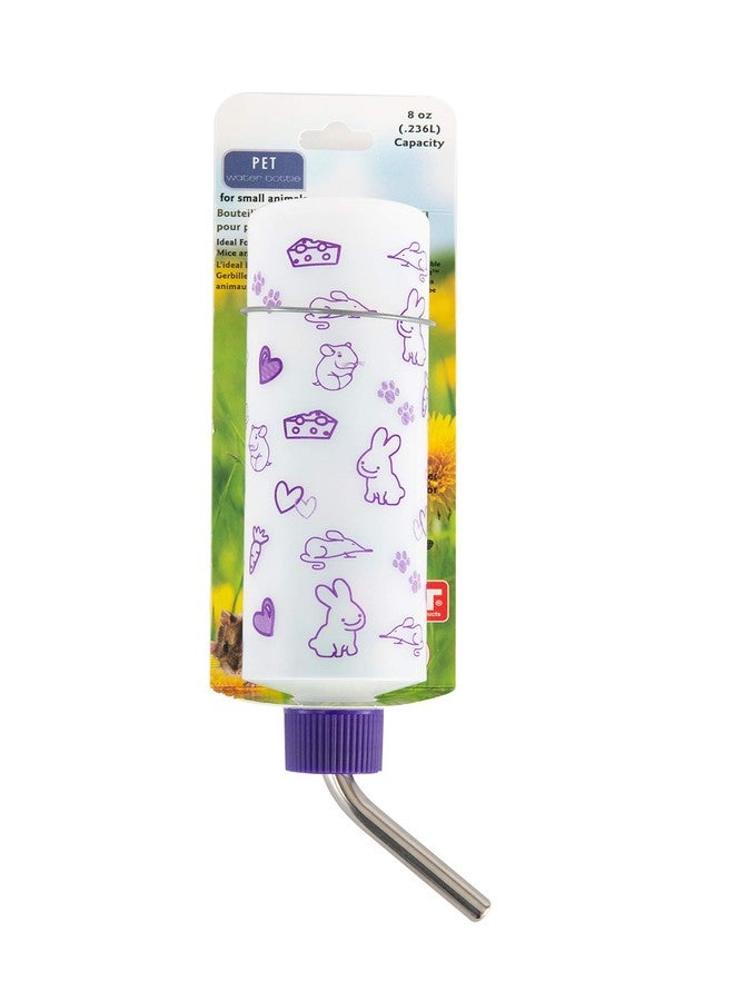 ليكسيت زجاجة مياه ليكسيت الأصلية فائقة الإغلاق للأرانب والقطط والنموس والهامستر وخنازير غينيا والجرذان وغيرها من الحيوانات الصغيرة. (8 أونصة (عبوة واحدة)، زجاج مثلج) - Image 1