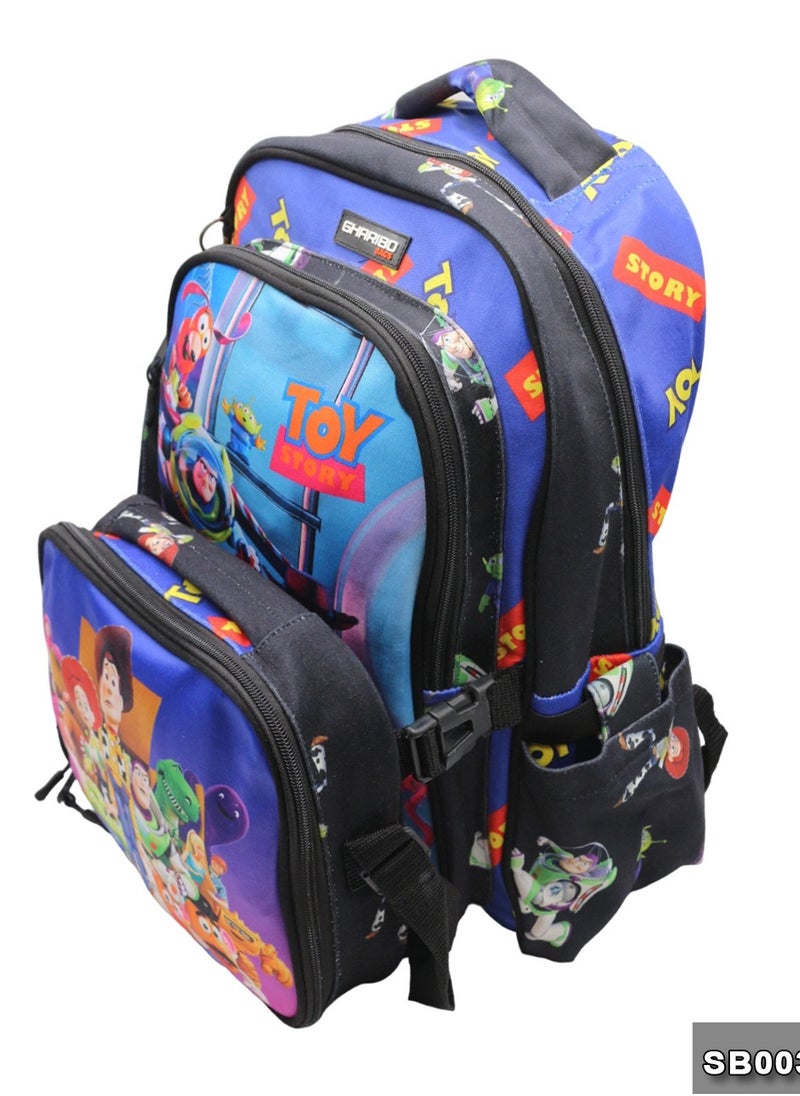Gharibo Bags School backpack with lunch bag Size 17 model 32 Toy Story  - Image 4