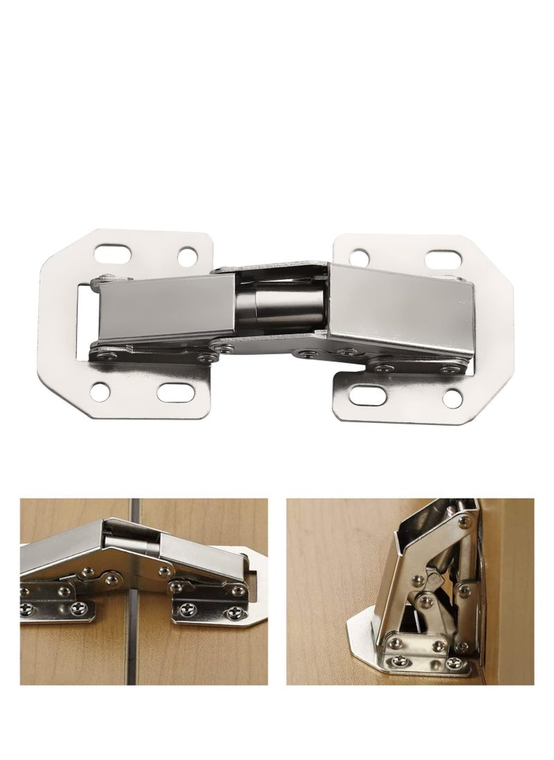 Excefore Easy Installation Hinges 90 Degree Cabinet Hinge for Drawer Window Cupboard Kitchen Door No Slot Required Cold Rolled Steel Strong and Long Lasting  - Image 2