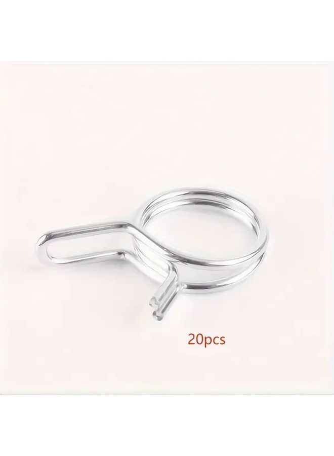 20pcs 6mm Water Pipe Clip Adjustable Spring Lock For Irrigation Tubing - Image 3