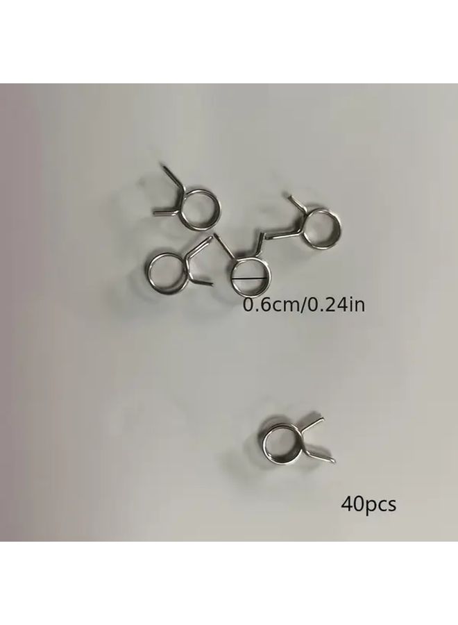 20pcs 6mm Water Pipe Clip Adjustable Spring Lock For Irrigation Tubing - Image 5
