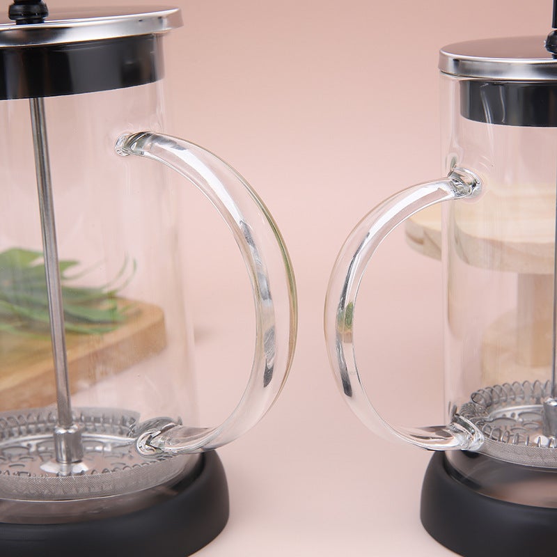 New Tea-Making Heat-Resistant Tea Maker High Borosilicate Glass Teapot Hand-Made Coffee Pot Method Pressure Pot Tea Set - Image 4