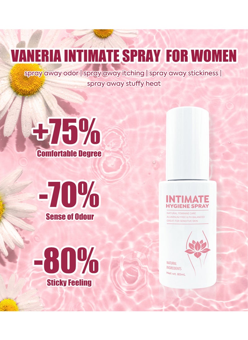 VANERIA - Feminine Intimate Spray Daily Feminine Care Moisturizer Natural Extract Great for Sensitive Skin Improve Itch Refresh and Cooling Private Part - Image 1