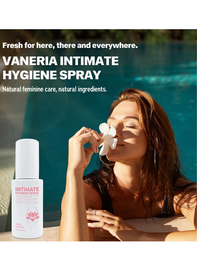 VANERIA - Feminine Intimate Spray Daily Feminine Care Moisturizer Natural Extract Great for Sensitive Skin Improve Itch Refresh and Cooling Private Part - Image 1