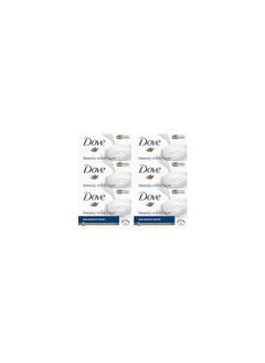 Dove Orginal Beauty Cream Bar 3 in 1 Cleanses, Moisturises and Nourishes Sulphate-Free Bath Soap for Soft and Smooth Skin, Suitable for Daily Use, 6x90g