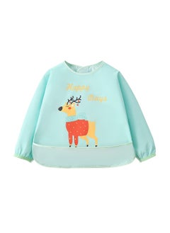 KASTWAVE 3 Pcs Long Sleeve Baby Bibs, Unisex Waterproof Feeding Bibs Smock Apron Set for 6-24 Months Infant Child Toddler  - Image 3