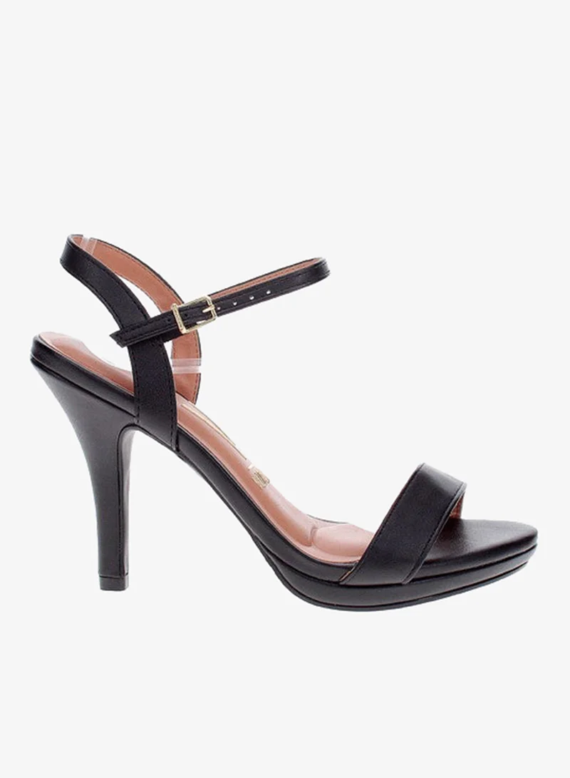 VIZZANO Vizzano Ladies High Heel Sandals Black | Made In Brazil