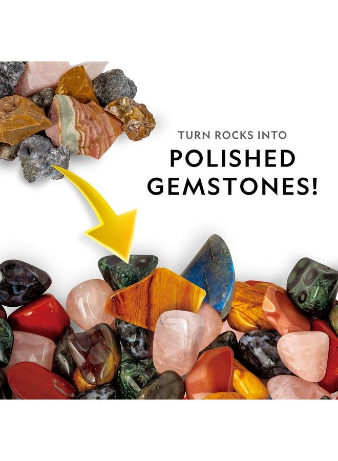 NATIONAL GEOGRAPHIC طقم إعادة تعبئة جزيئات الصخور ومواد التلميع لجهاز تلميع الصخور - جزيئات تلميع تصل إلى 20 رطلاً من الصخور - يعمل مع أي جهاز تلميع صخور - مستلزمات جهاز تلميع الصخور - Image 4