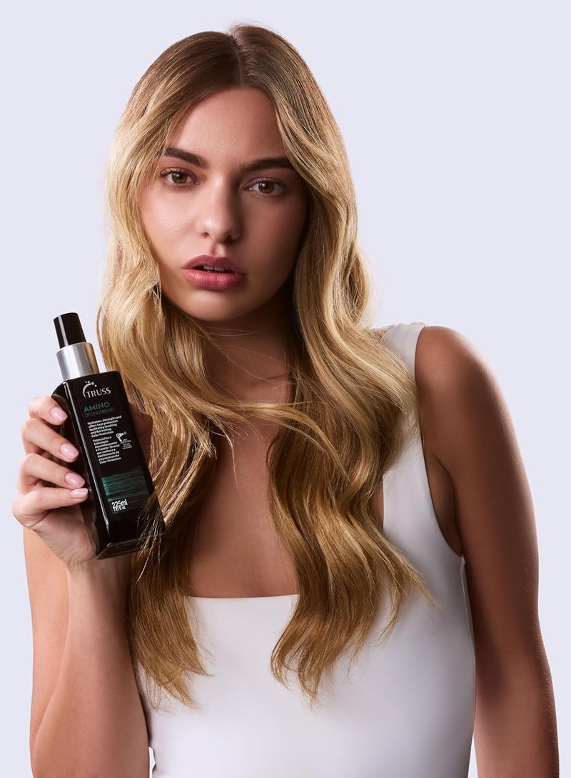 تروس بروفيشنال أمينو ميراكل بخاخ للحماية من الحرارة للشعر| يمنع التجعد والرطوبة|يغذي الشعر المعالج بالألوان والمعالج كيميائيًا |رذاذ مرطب لفك التشابك | 225 مل/7.61 أونصة - Image 5