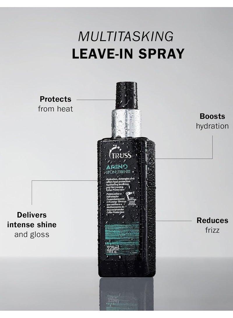 تروس بروفيشنال أمينو ميراكل بخاخ للحماية من الحرارة للشعر| يمنع التجعد والرطوبة|يغذي الشعر المعالج بالألوان والمعالج كيميائيًا |رذاذ مرطب لفك التشابك | 225 مل/7.61 أونصة - Image 2