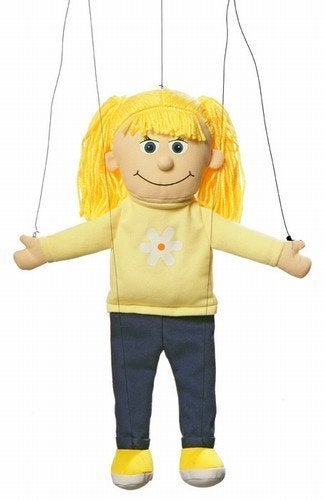 Silly Puppets Katie Peach Girl Marionette String Puppet - Image 1