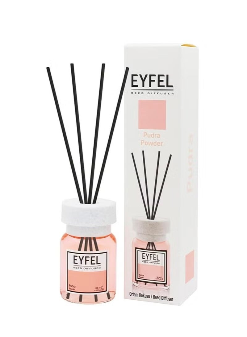 EYFEL Reed Diffuser Powder - 120ml | Long-lasting Fragrance for Home & Office | Aromatherapy Essential Oil Diffuser | Natural Scent Enhancer | Easy-to-Use Air Freshener | Enhance Mood & Ambiance - Image 1