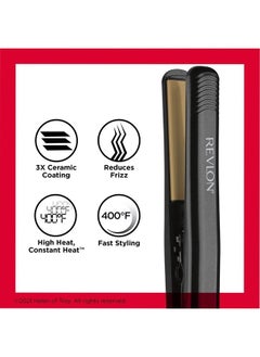 Revlon Revlon Perfect Heat Triple Ceramic Flat Iron | For Ultra Straight Styles (1 in)  - Image 5