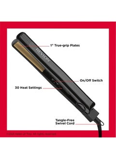 Revlon Revlon Perfect Heat Triple Ceramic Flat Iron | For Ultra Straight Styles (1 in)  - Image 4
