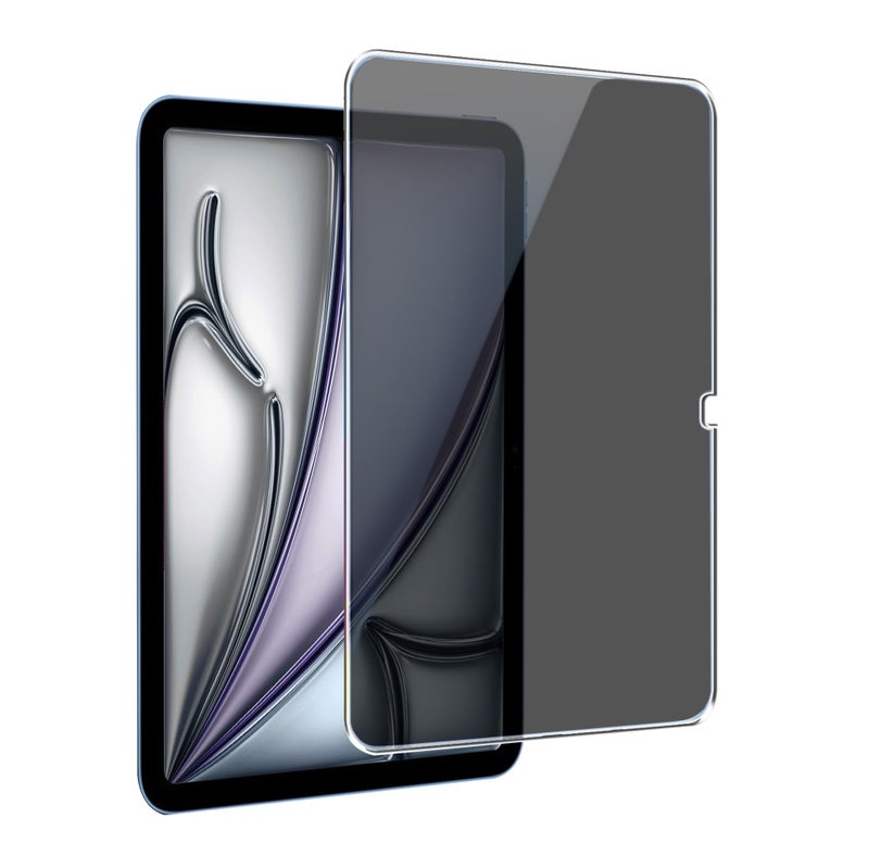 Juvraixo Privacy Screen Protector for iPad Air 11 Inch M3/M2 (7th/6th Generation, 2025/2024) 9H Tempered Glass [Face ID & Apple Pencil Compatible] HD Clear Case Friendly - Image 1