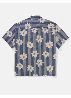 American Eagle Printed Button-Up Poolside Shirt  - Image 4