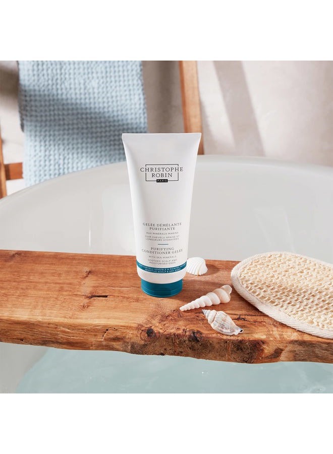 Christophe Robin Purifying Lightweight Conditioner Gelèe With Sea Minerals for Soft Lengths and Oily Scalp 6.7 fl. oz - Image 2