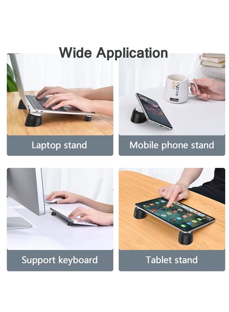Laptop Cooling Stand Small Universal Invisible Cooler Ball Portable Magnetic Tilting Holder Foot for MacBook Computer Notebook Keyboard and Tablet PC - Image 4