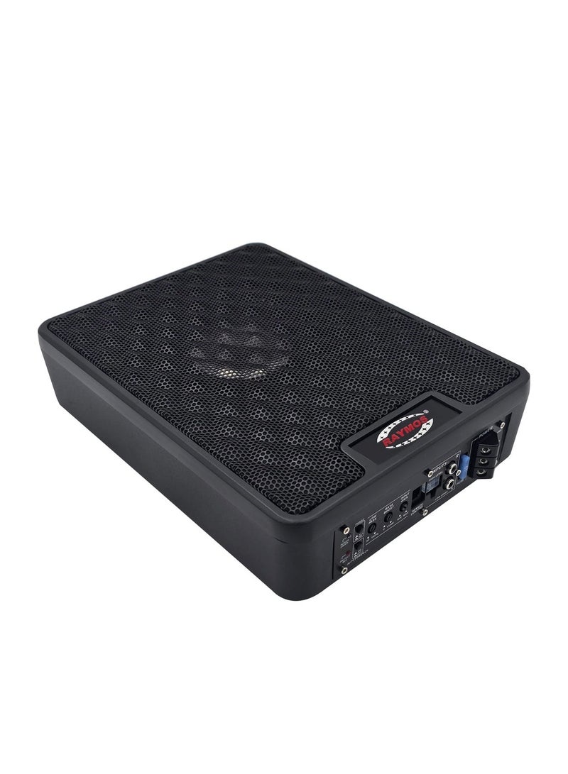 Raymos RSA-8200 8 Inch Class D Active Under-Seat Car Subwoofer | 150W RMS Power, 2000W Max Power - Image 1