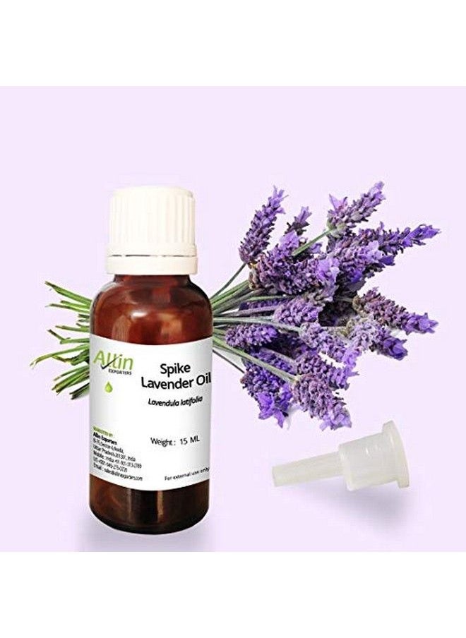 Allin Exporters Spike Lavender Oil 100% l Undiluted 15 ML  - Image 1