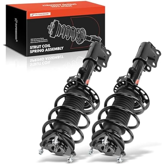 أ-بريميوم زوج أمامي كامل من 2 مجموعة دعامة ونابض لولبي متوافق مع فورد موستانج 2015-2023 جانب السائق والراكب - Image 1