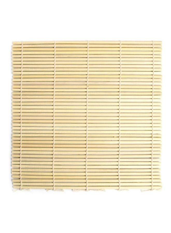 Fox Run Square Sushi Mat Beige/White 9x9inch - Image 1