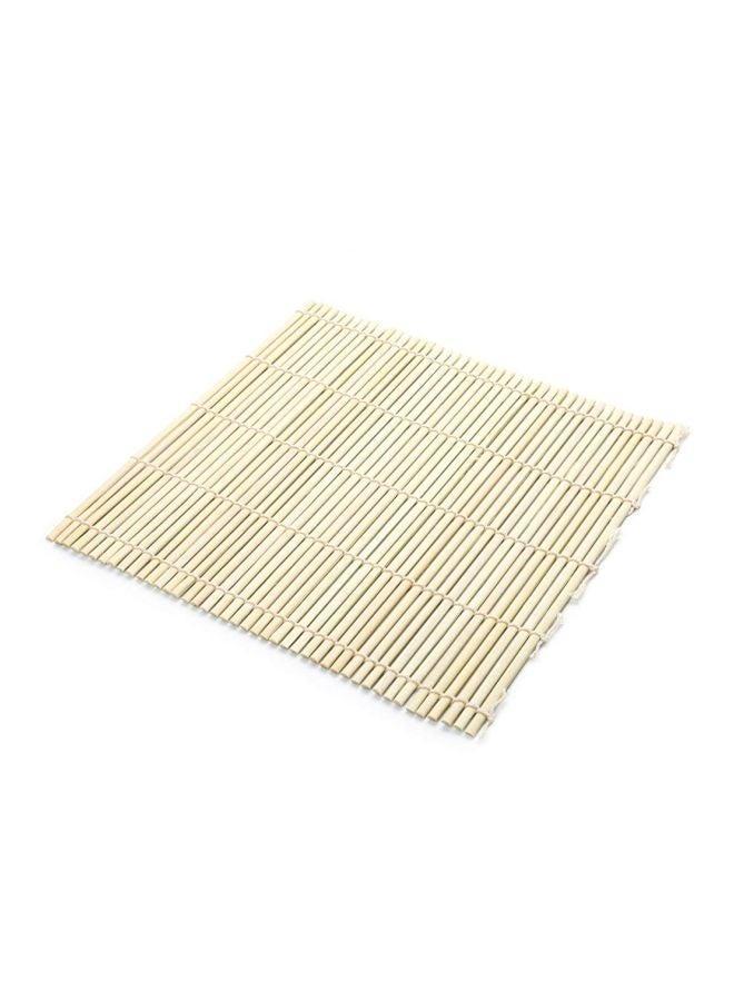 Fox Run Square Sushi Mat Beige/White 9x9inch - Image 2