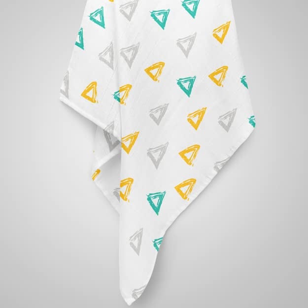 1ST STEP 100% 2 Ply Printed Muslin Blanket (90 * 90 Cm) (Hot Air Ballon) - Image 5